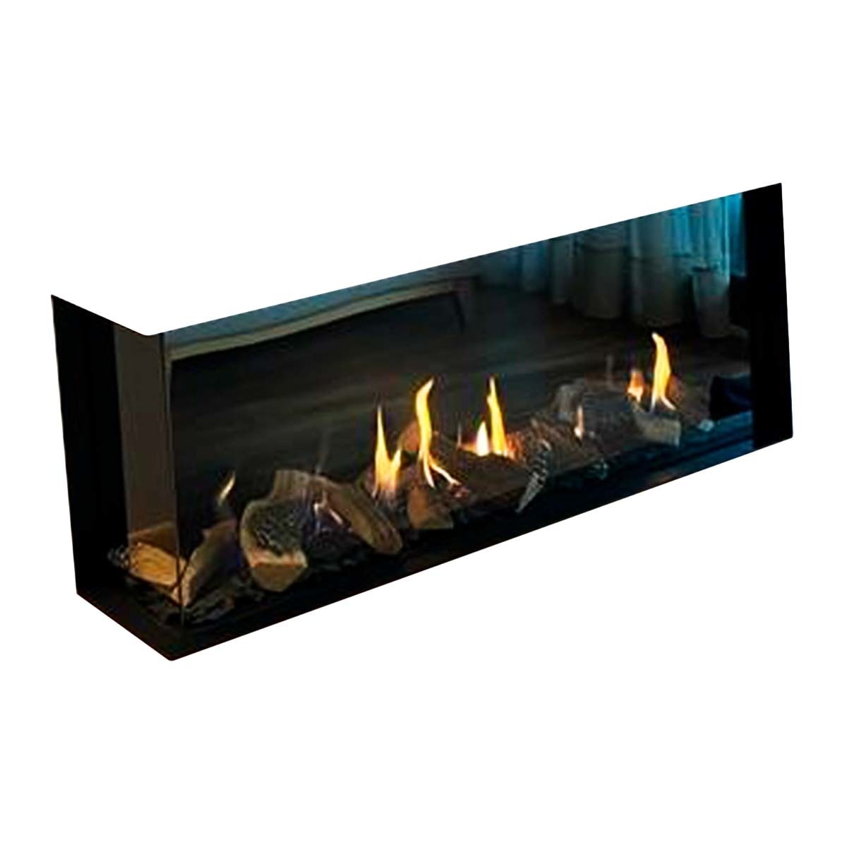 Chimenea Gas Natural Pano 1300 Esquinera Izquierda Negro-1