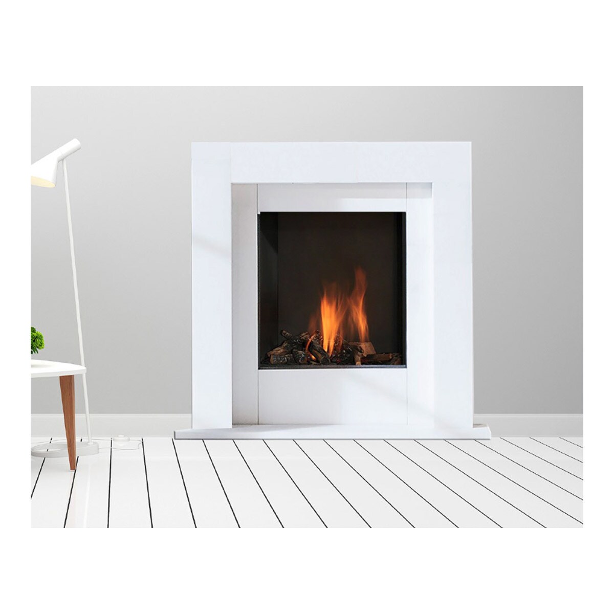 Chimenea Gas LPG Pano 67 X 67 cm Negro-2