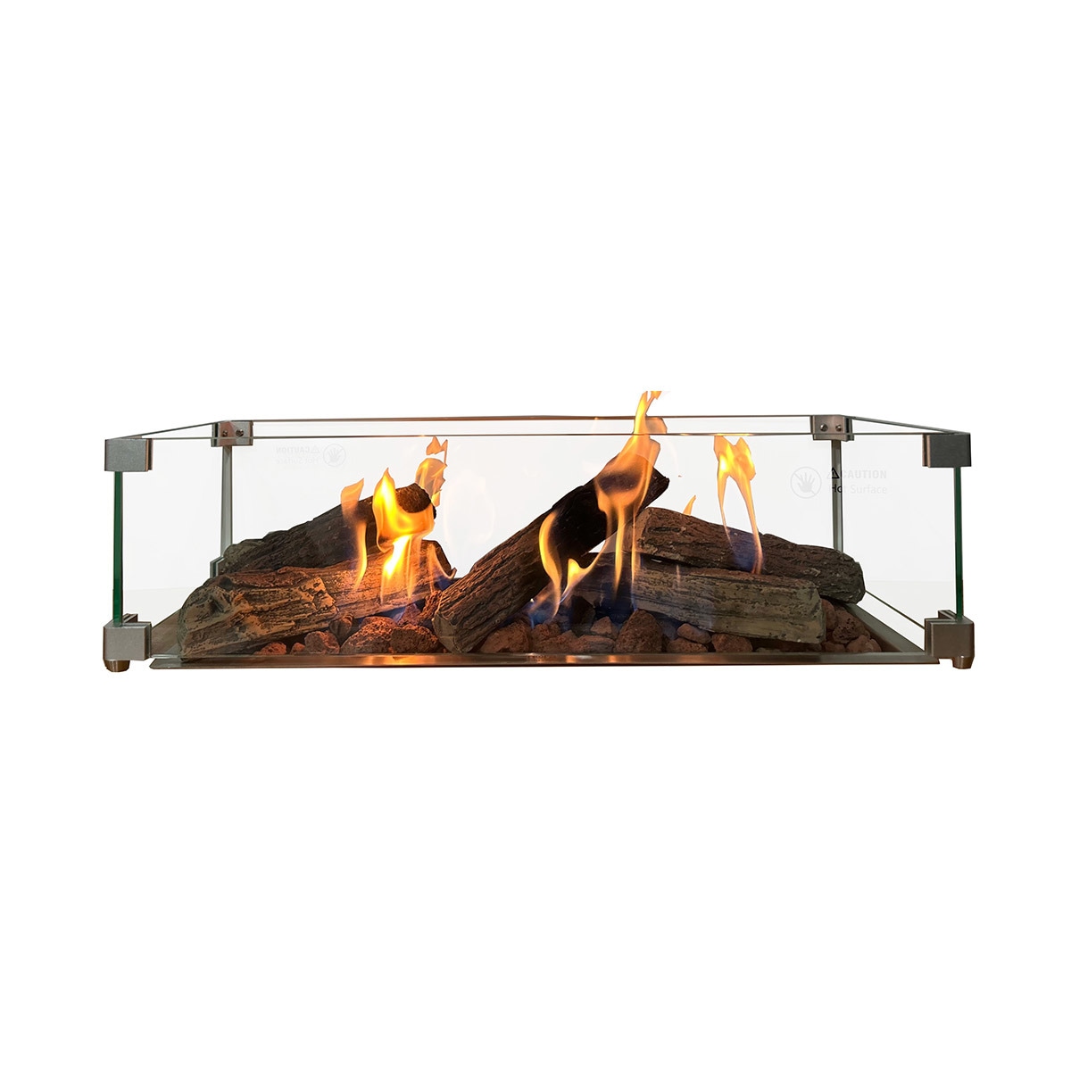 Quemador Exterior Gas Rectangular Nora 950 x 190 LPG Plata-4