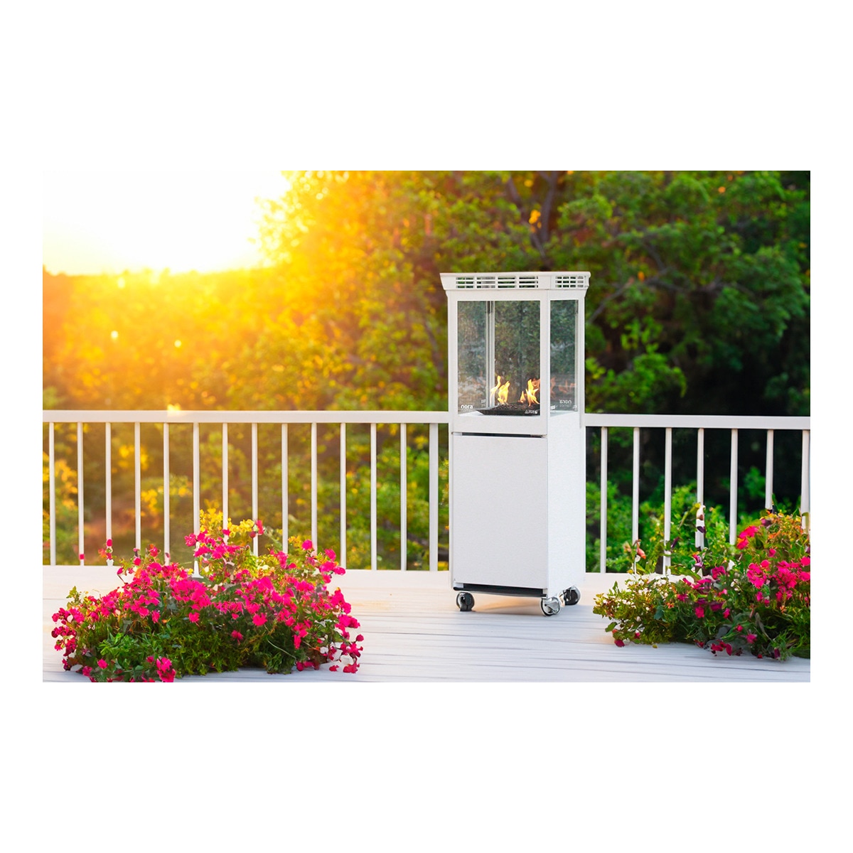 Estufa Gas Exterior Aspro 8 kW Blanco-6