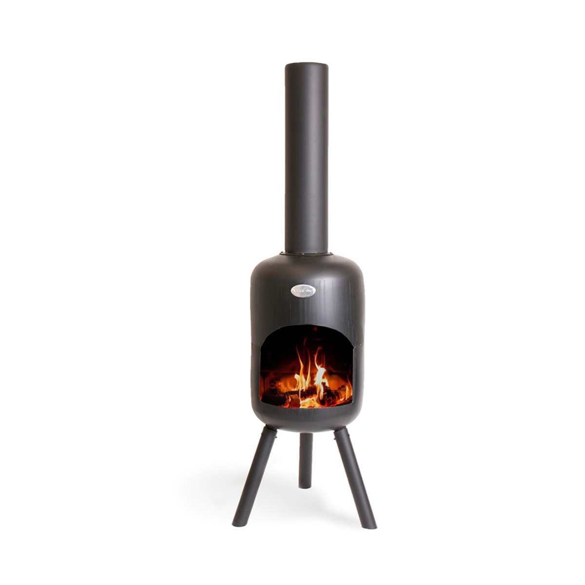 Chimenea de Leña Exterior Bonbini Negro-2