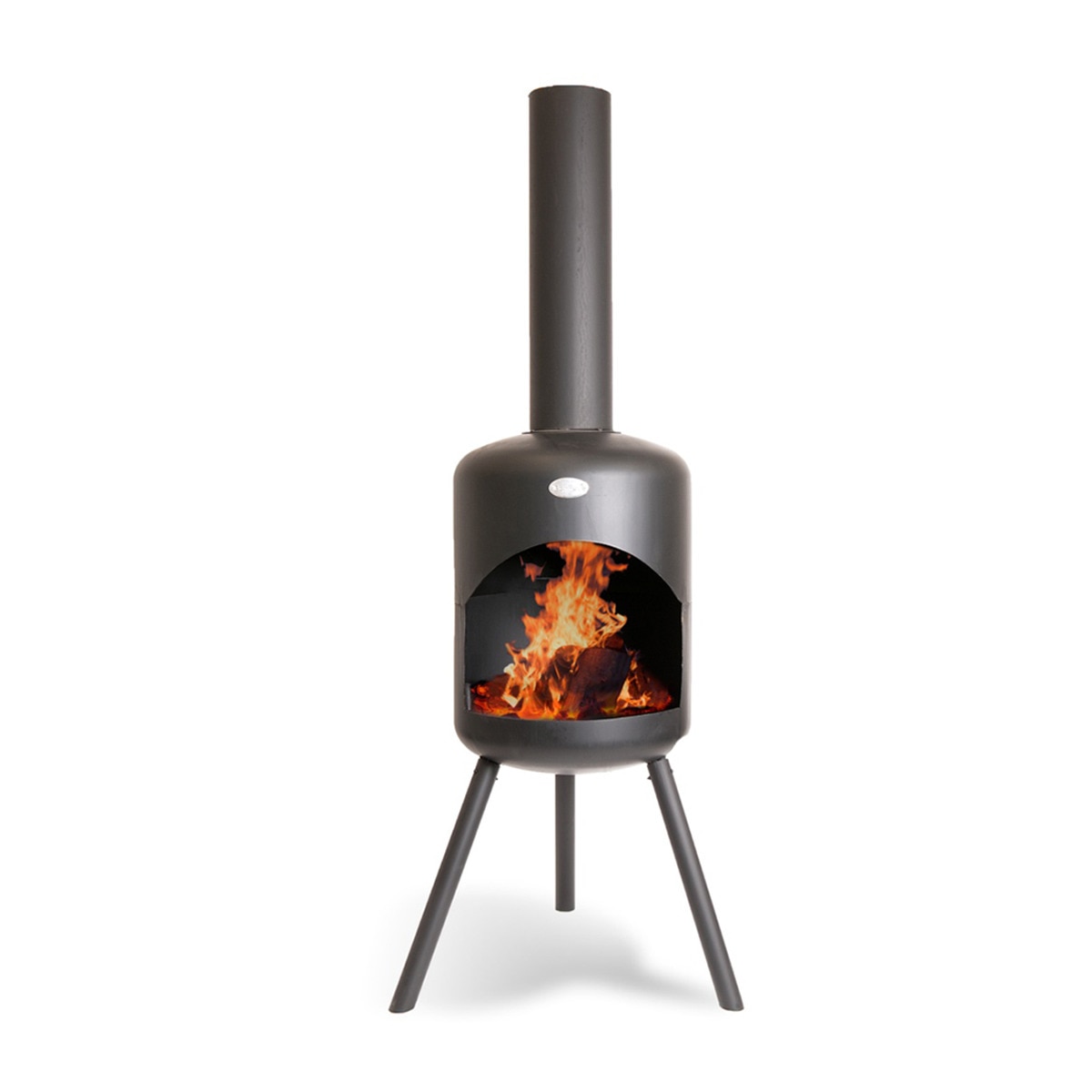 Chimenea de Leña Exterior Bonselo Negro-2
