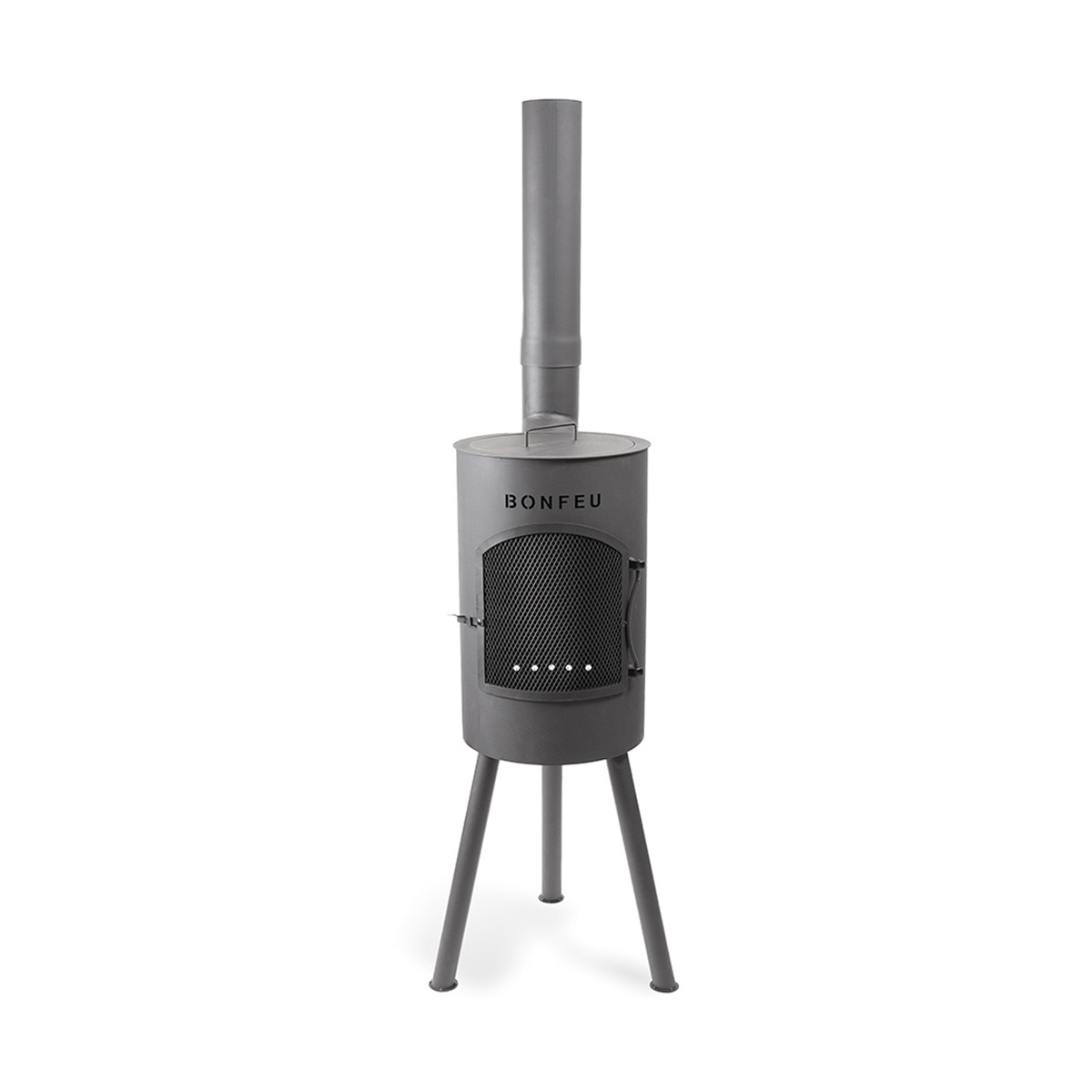 Chimenea de Leña Exterior Bongiano S Black Negro-3