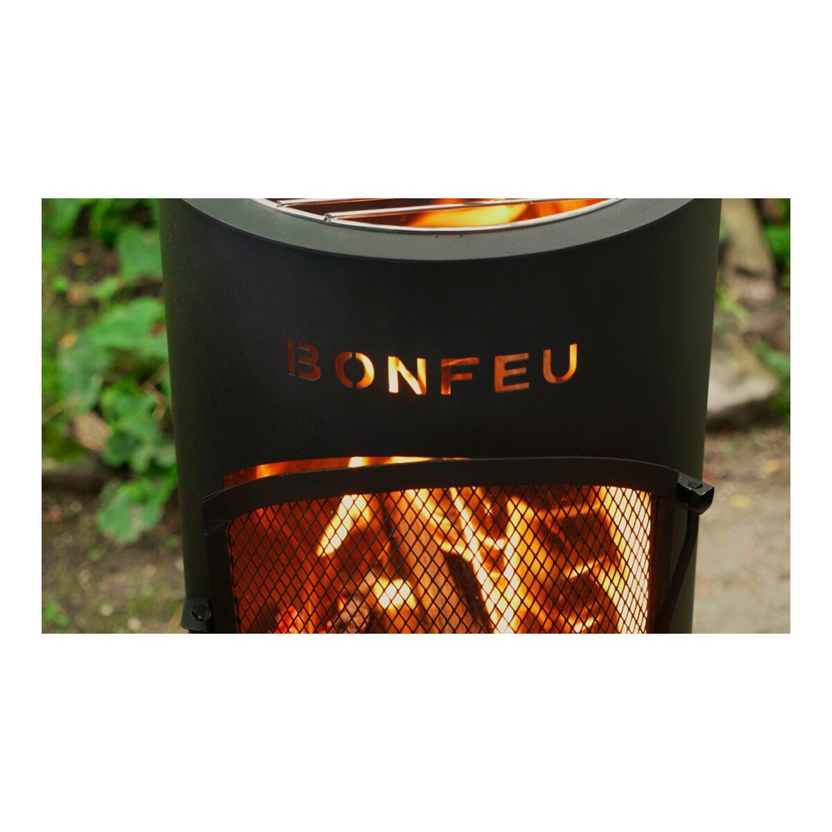 Chimenea de Leña Exterior Bongiano S Black Negro-6
