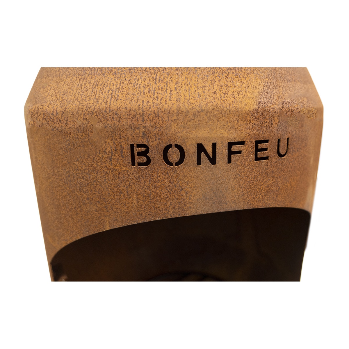 Chimenea de Leña Exterior Bonsolo Corten Óxido-6