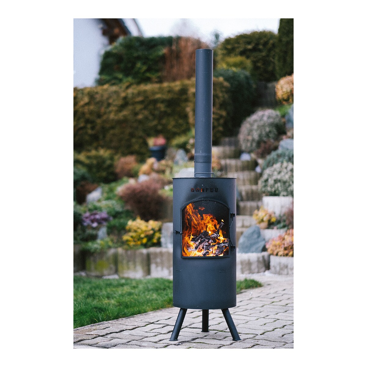 Chimenea de Leña Exterior Bontino Black Negro-10