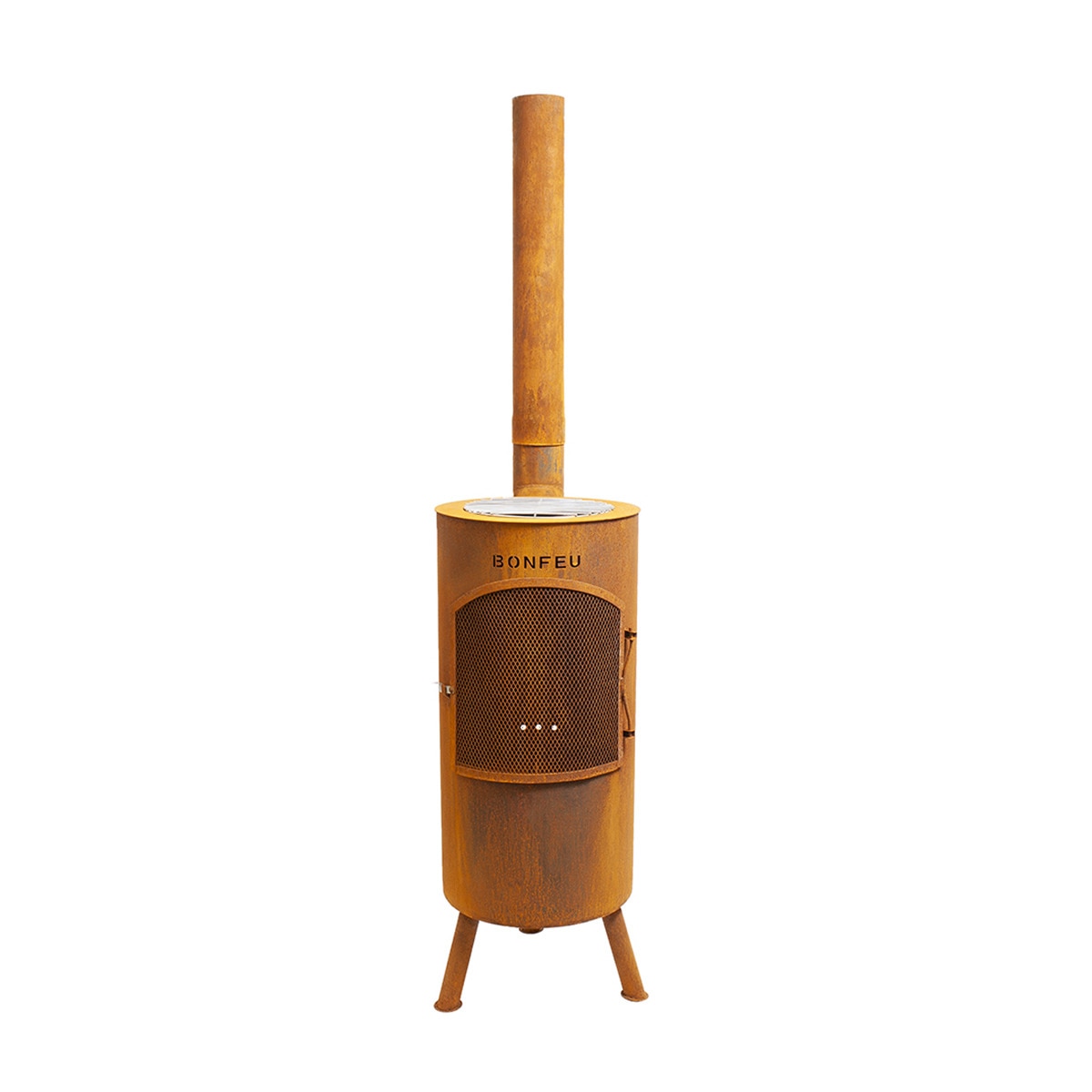 Chimenea de Leña Exterior Bontino Corten Óxido-3