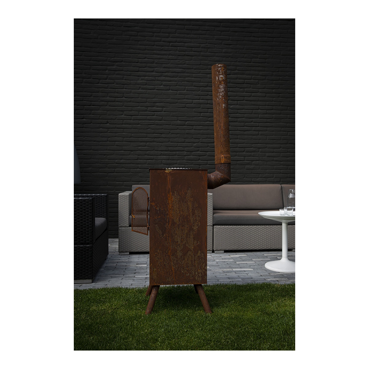 Chimenea de Leña Exterior Boncarré Corten Óxido-10