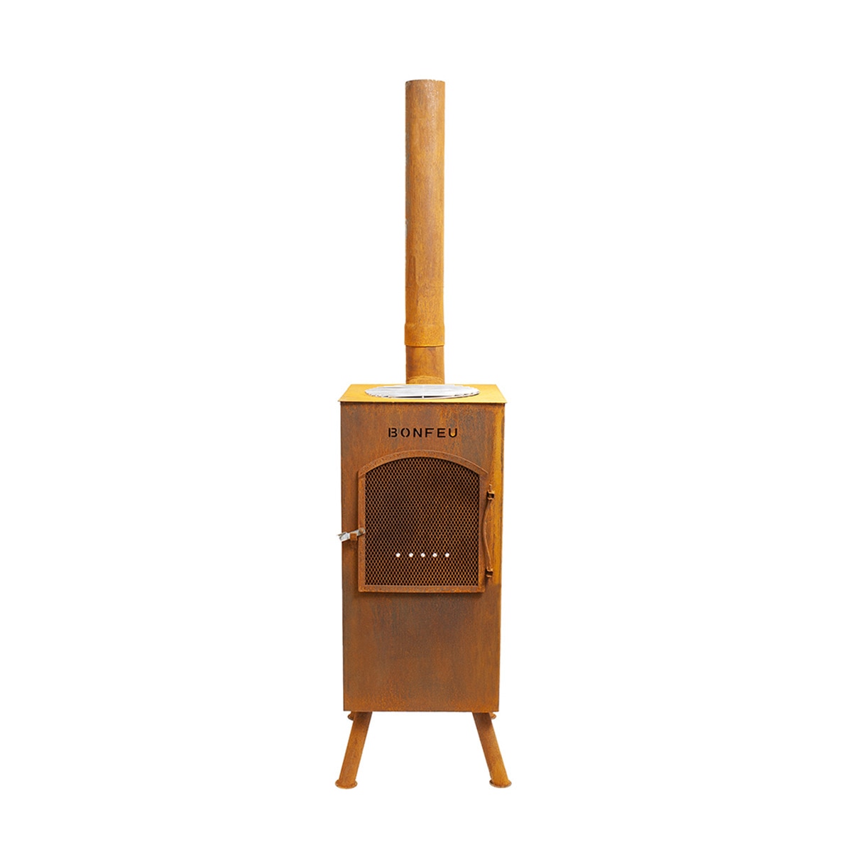 Chimenea de Leña Exterior Boncarré Corten Óxido-3