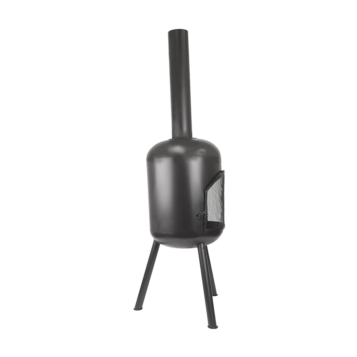 Chimenea de Leña Exterior Bonbono Acero Negro-5