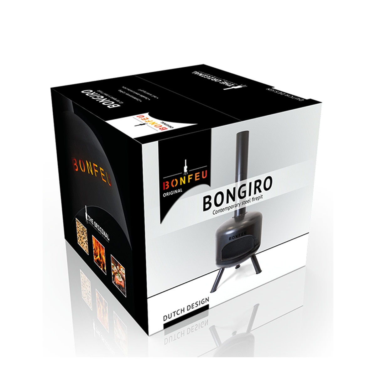 Chimenea de Leña Exterior BonGiro Negro-7