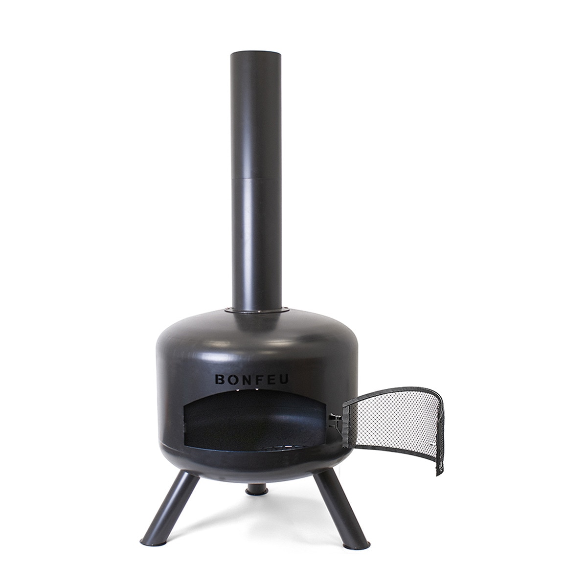 Chimenea de Leña Exterior BonGiro Negro-5