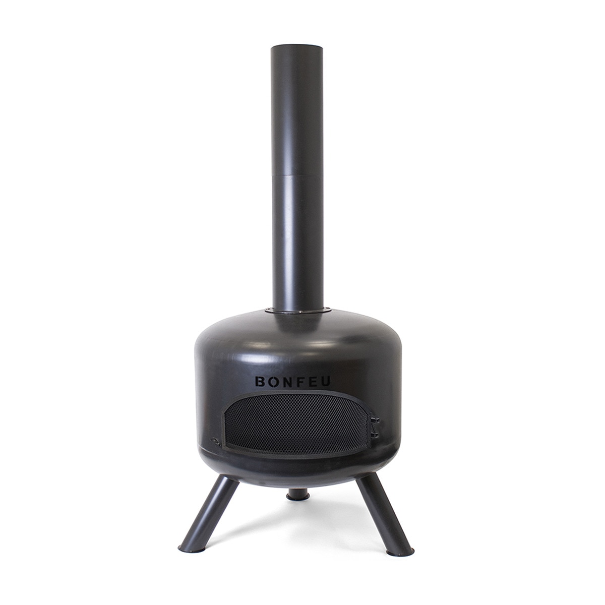 Chimenea de Leña Exterior BonGiro Negro-4
