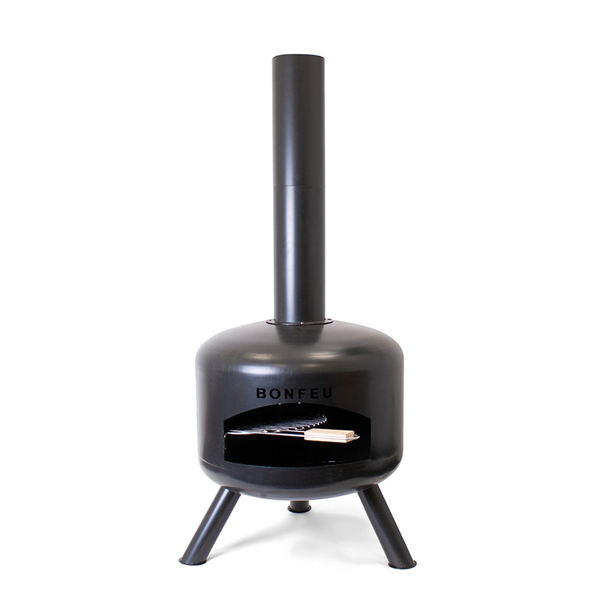 Chimenea de Leña Exterior BonGiro Negro-3
