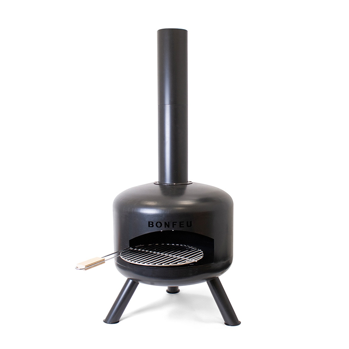 Chimenea de Leña Exterior BonGiro Negro-2