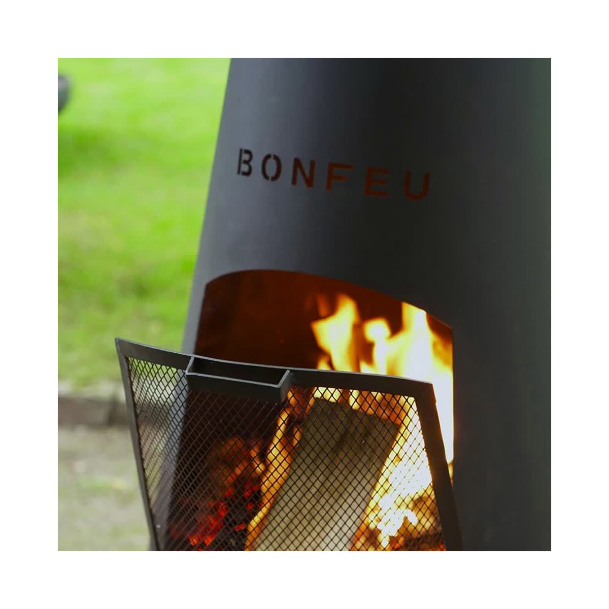 Chimenea de Leña Exterior BonPyra Negro-8