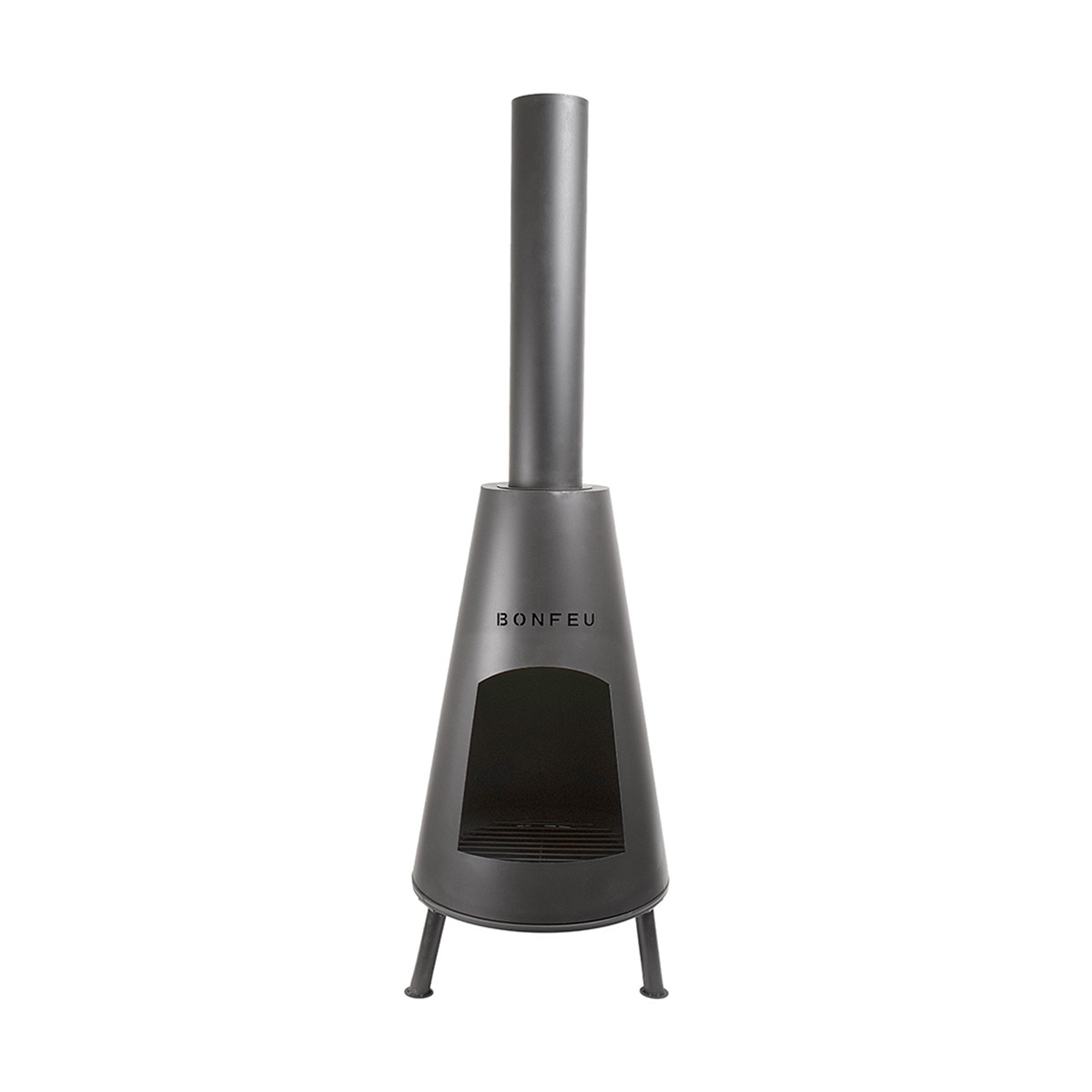 Chimenea de Leña Exterior BonPyra Negro-6