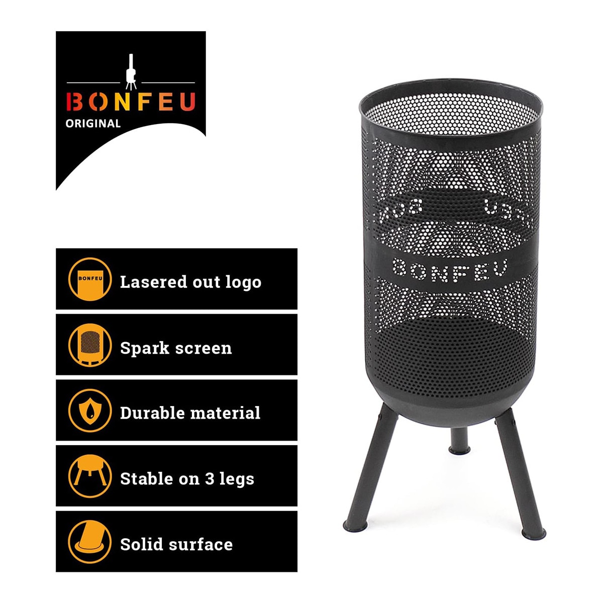 Chimenea de Leña Exterior Bonves 34 Negro-4