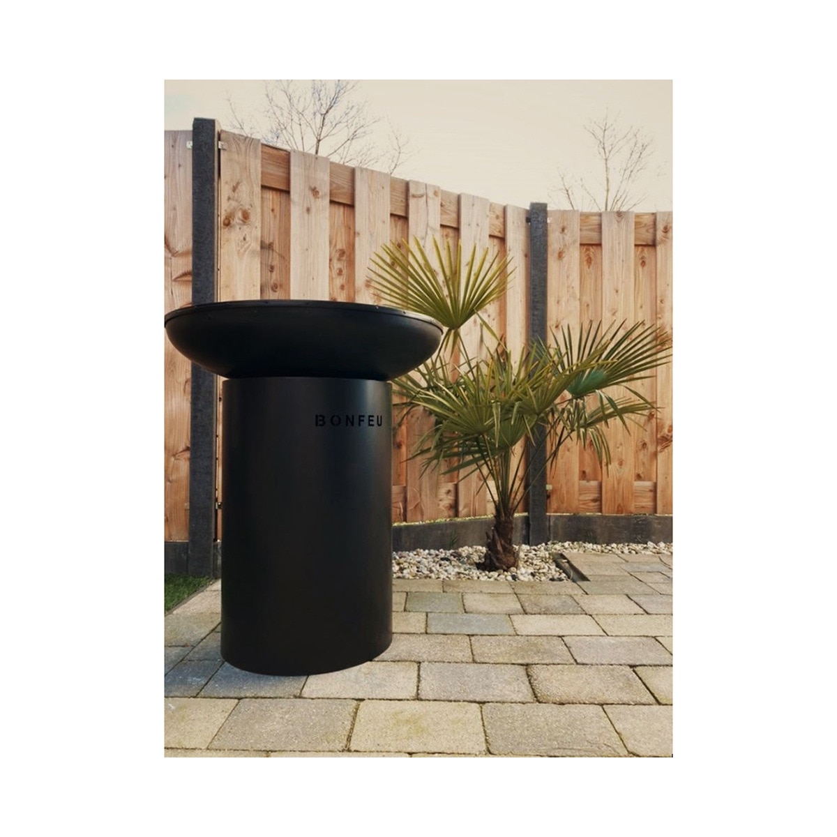 Chimenea de Leña Exterior Bonbiza Black Negro-8