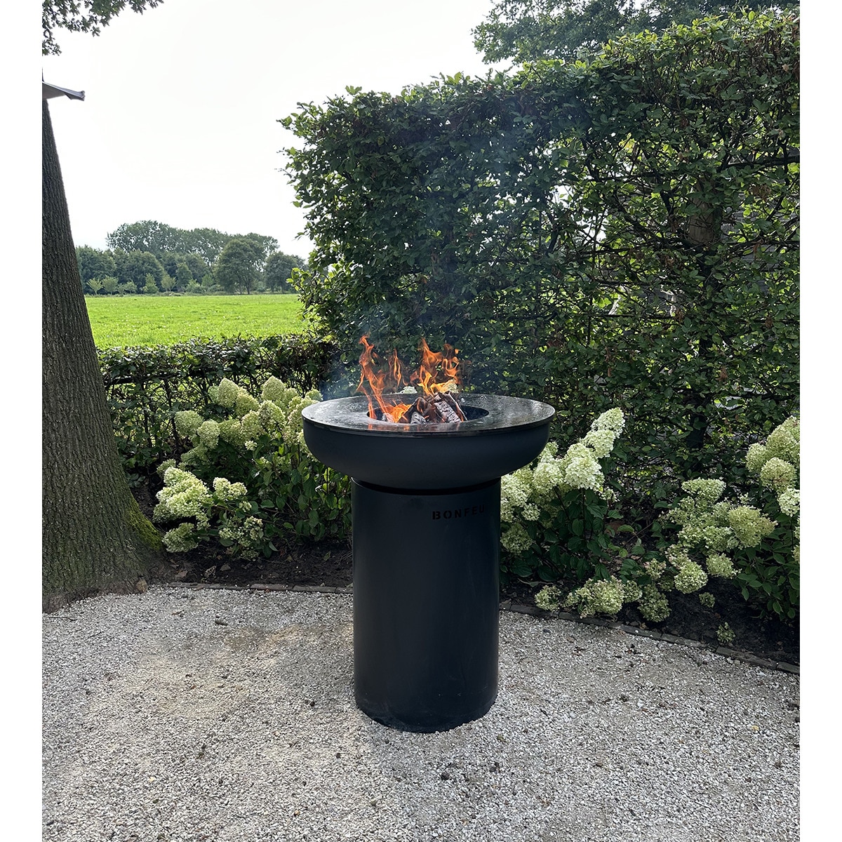 Chimenea de Leña Exterior Bonbiza Black Negro-10