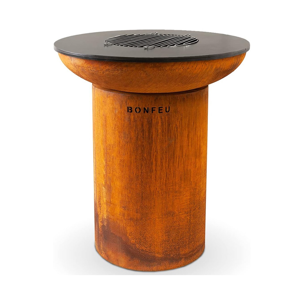 Chimenea de Leña Exterior Bonbiza Corten Óxido-2