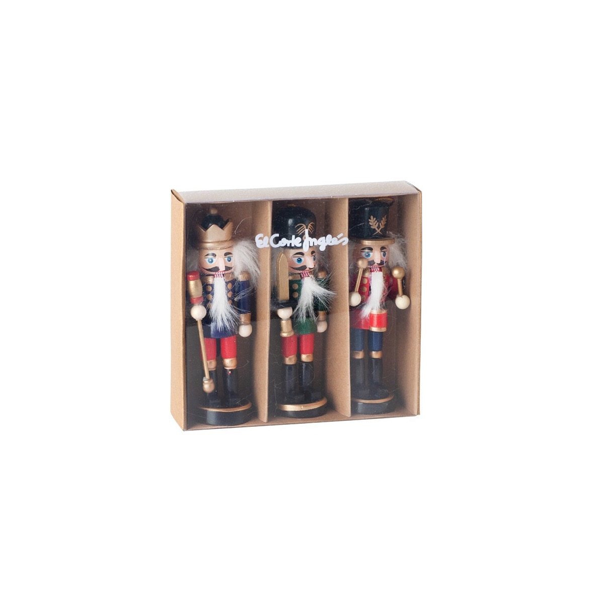 Set 3 colgantes Cascanueces Navidad El Corte Inglés Multicolor-7