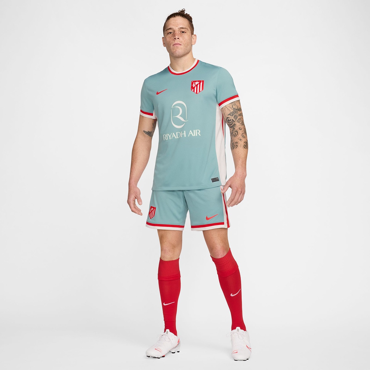 T-shirt de Homem 2.º Equipamento Atlético de Madrid 2024-2025 Stadium Cinzento-11