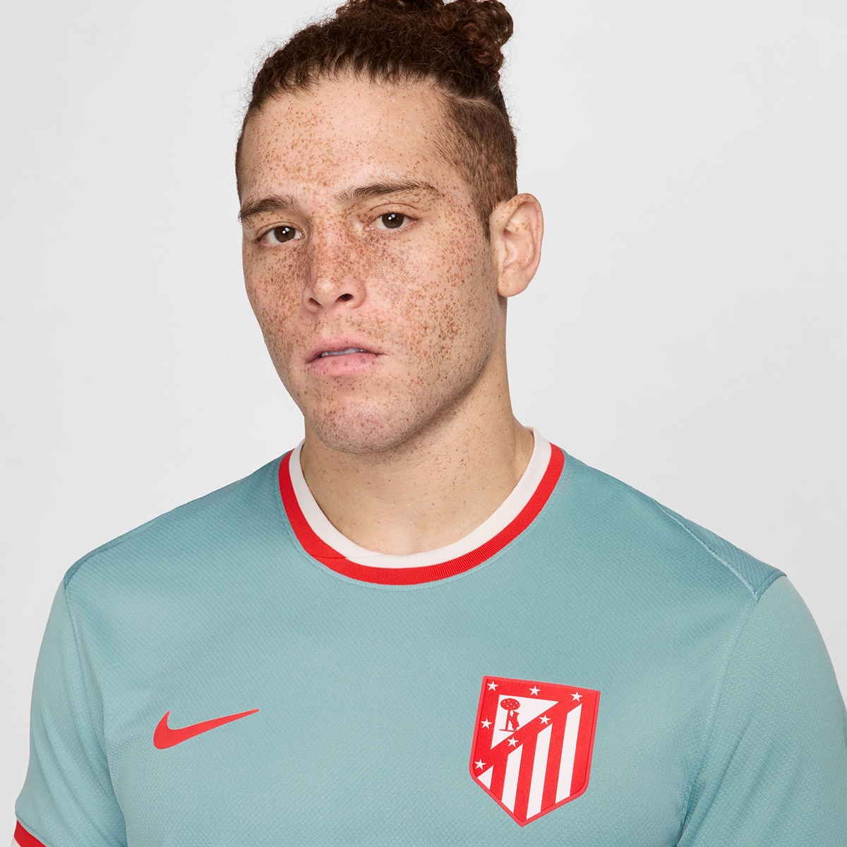 T-shirt de Homem 2.º Equipamento Atlético de Madrid 2024-2025 Stadium Cinzento-3
