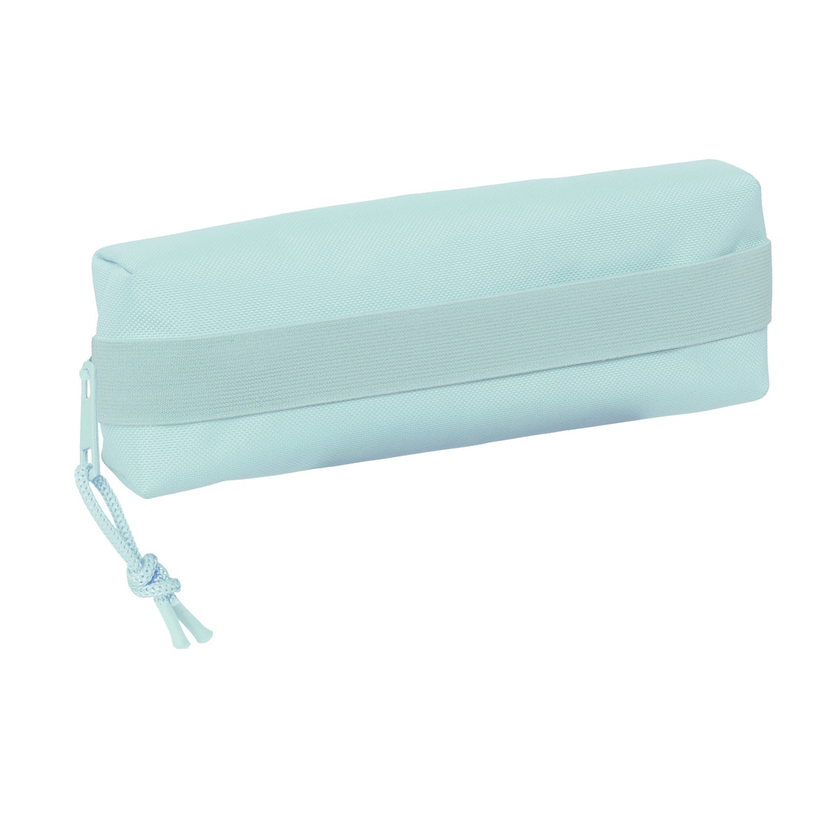 Estojo retangular para lápis com elástico 22cm Safta azul claro Azul-claro-4