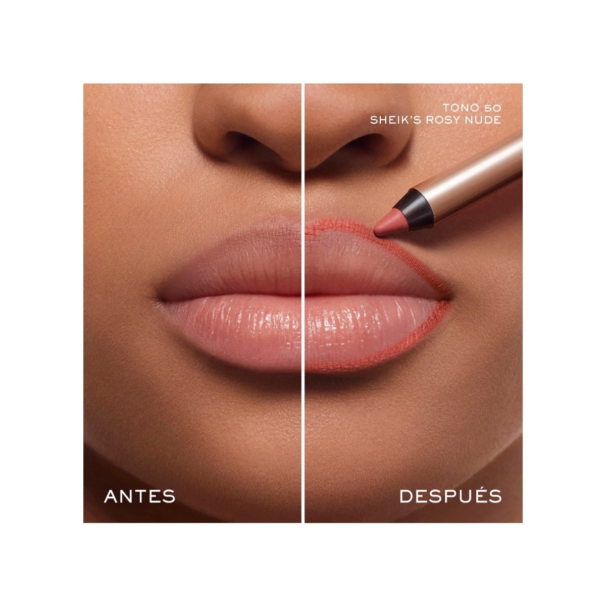 Lip Idôle Liner Delineador de Lábios com Acabamento Mate 50 Sheik's rosy nude-6