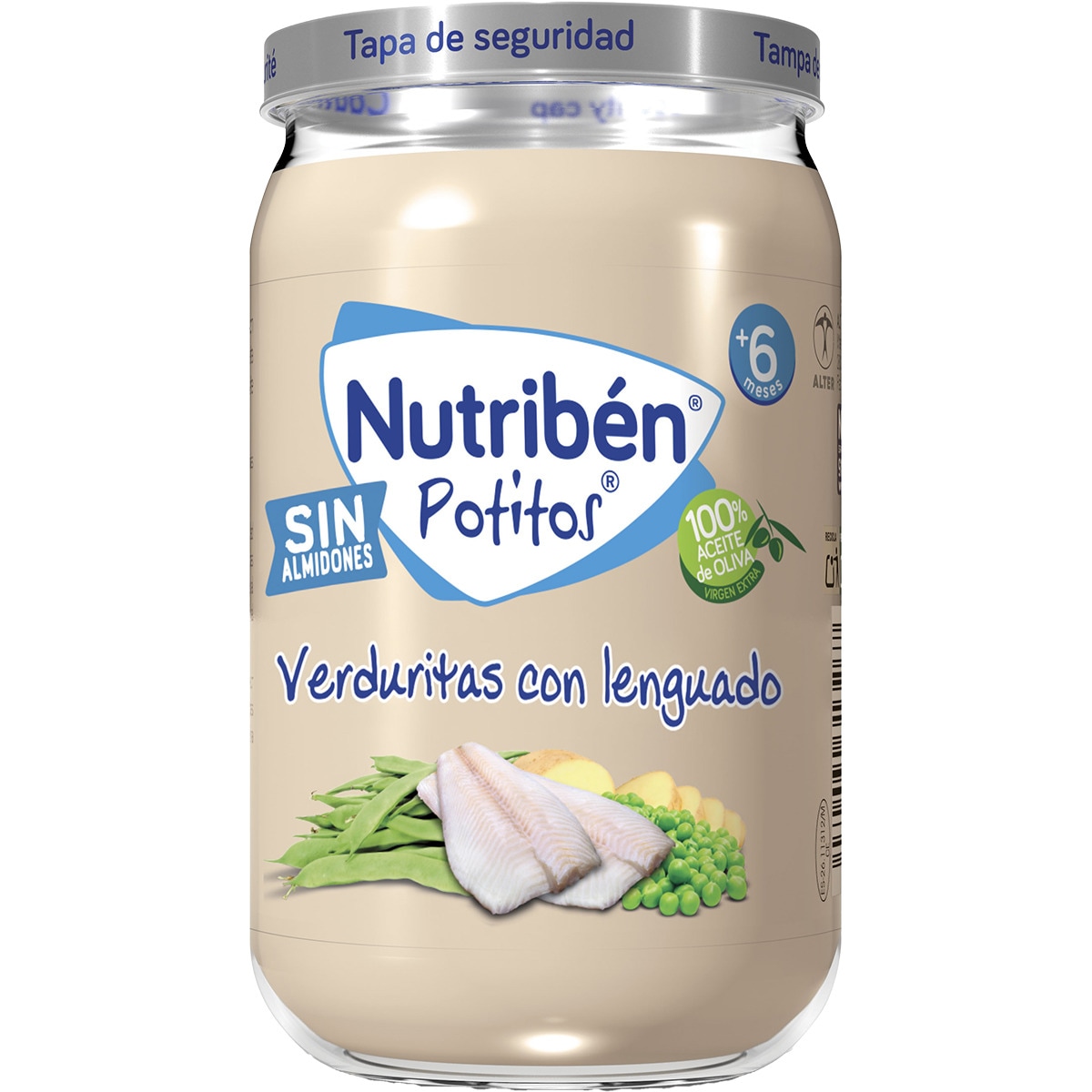 Potitos tarrito verduritas con lenguado sin almidones desde 6 meses tarro 235 g