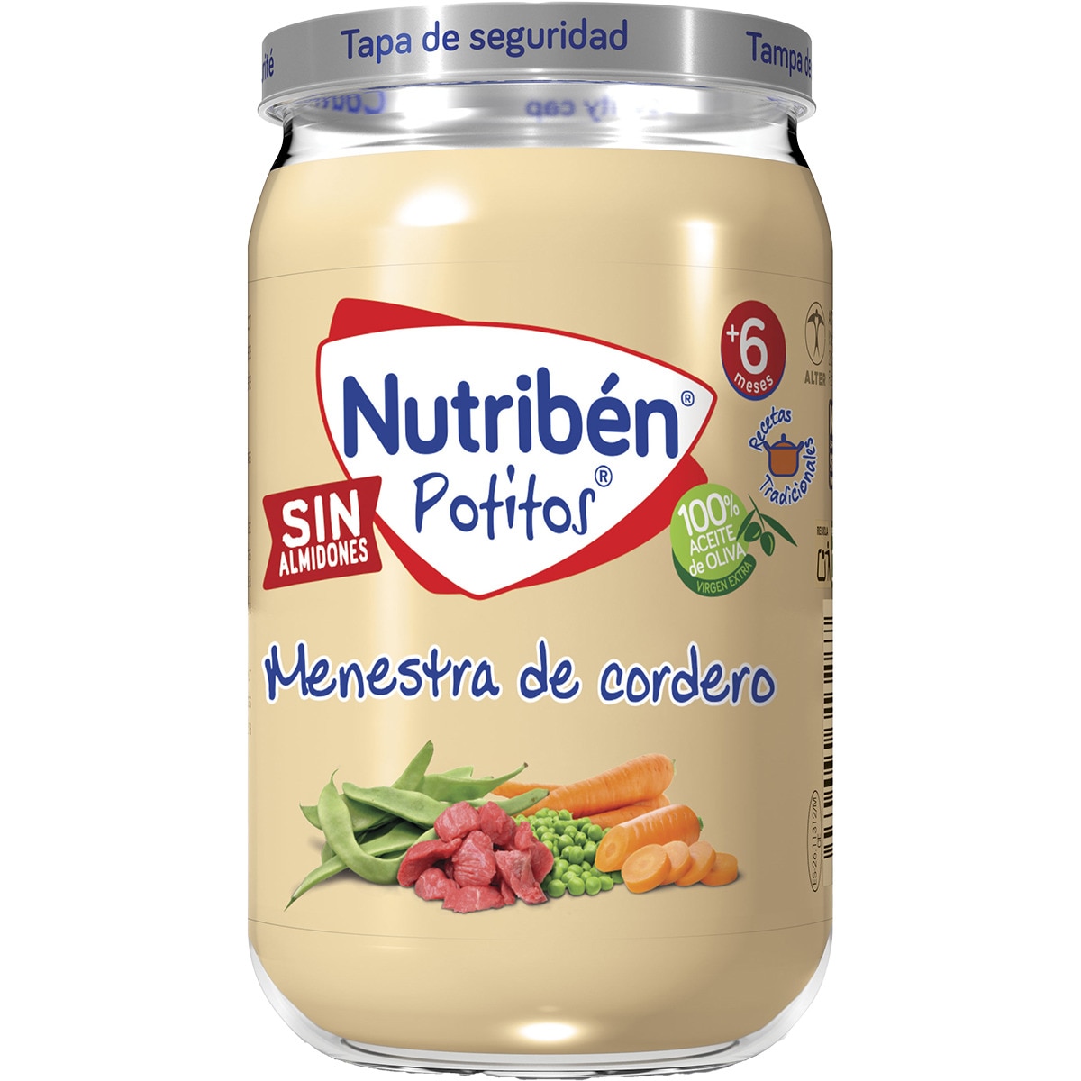 Potitos tarrito menestra de cordero sin almidones desde 6 meses tarro 235 g