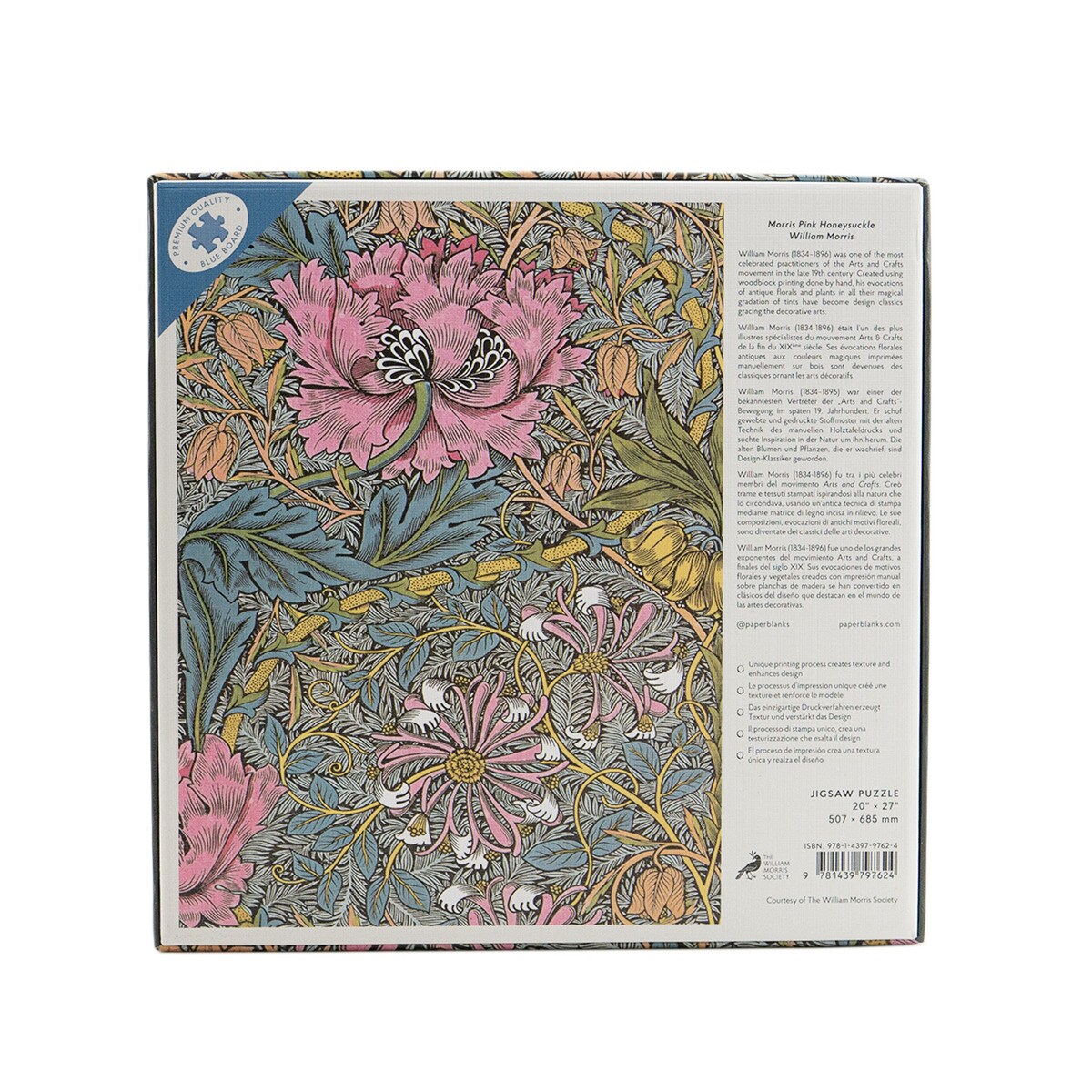 Puzzle de 1.000 peças Morris Madreselva Rosa Paperblanks 2