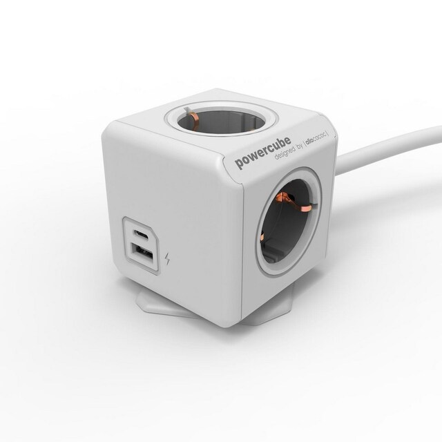 Imagem 0 de PowerCube - 1,5m com 4 tomadas + 2 USB-A+C - Branco