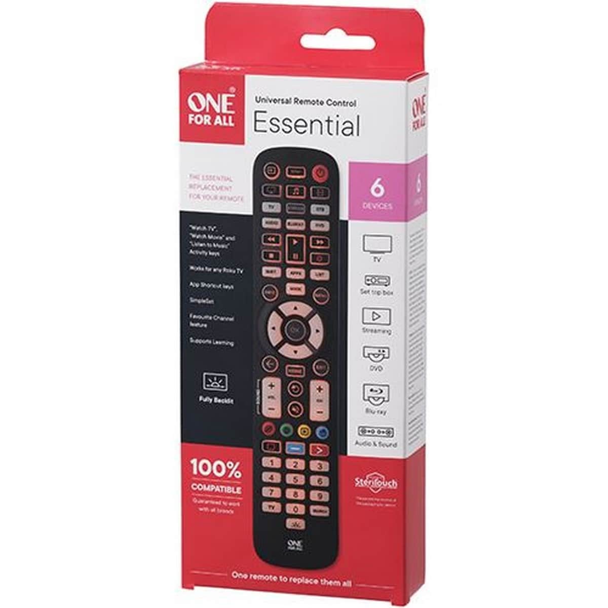 Comando Essential 6 One For All - Preto 2