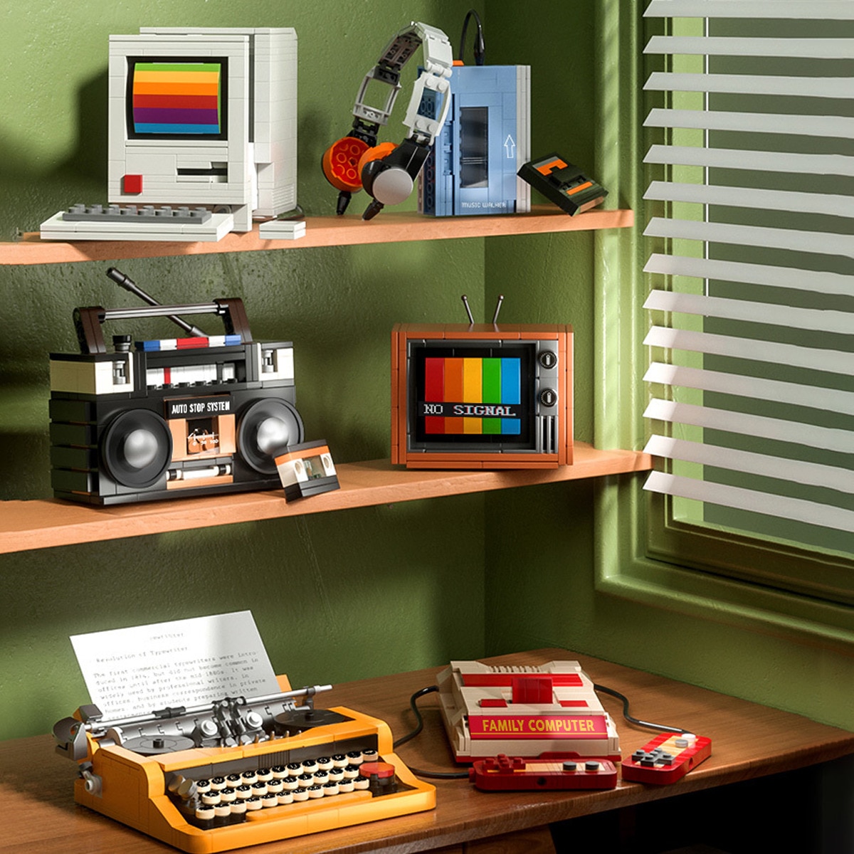 Bloques de construcción Madnesstoys Typewriter 3