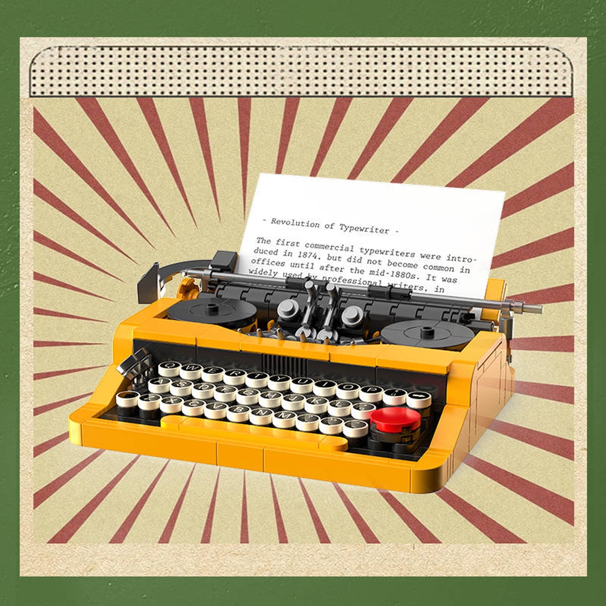 Bloques de construcción Madnesstoys Typewriter 2