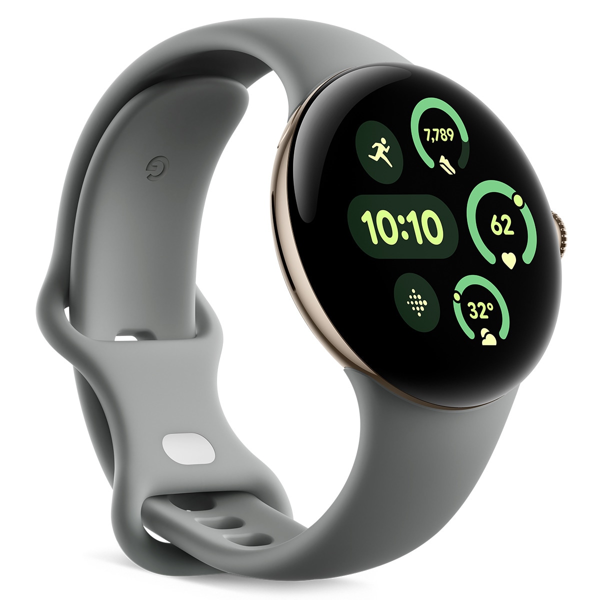 Google Pixel Watch 41mm, Caja de aluminio color oro champán y