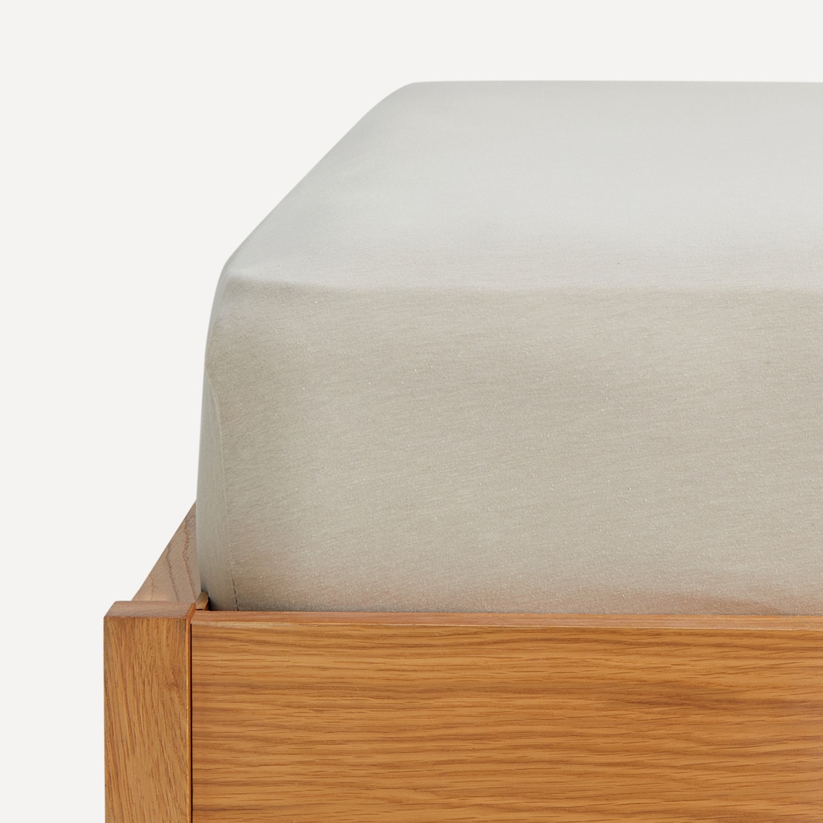 Sábana bajera ajustable Jersey Liso Basics El Corte Inglés Beige-1