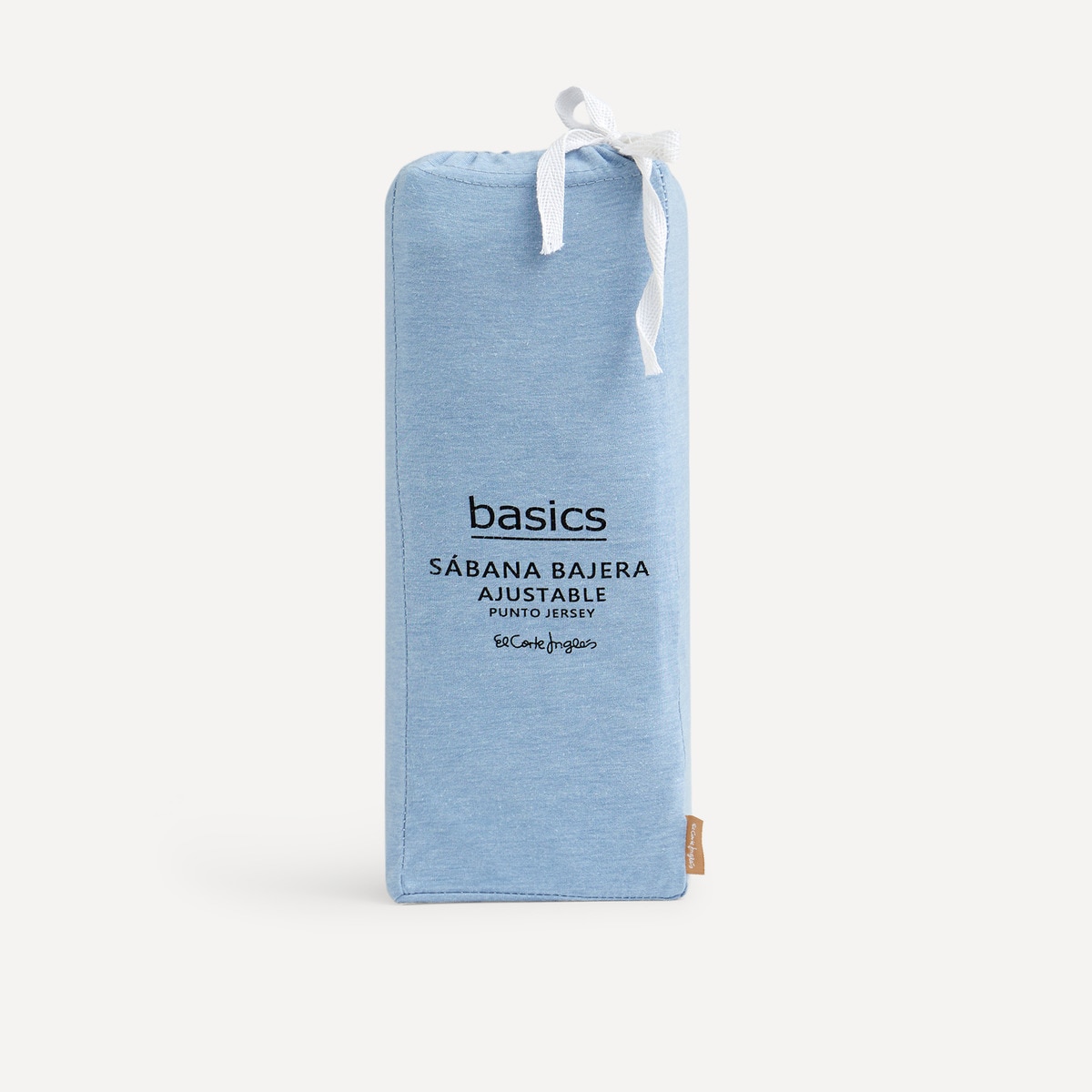 Sábana bajera ajustable Jersey Liso Basics El Corte Inglés Azul-3