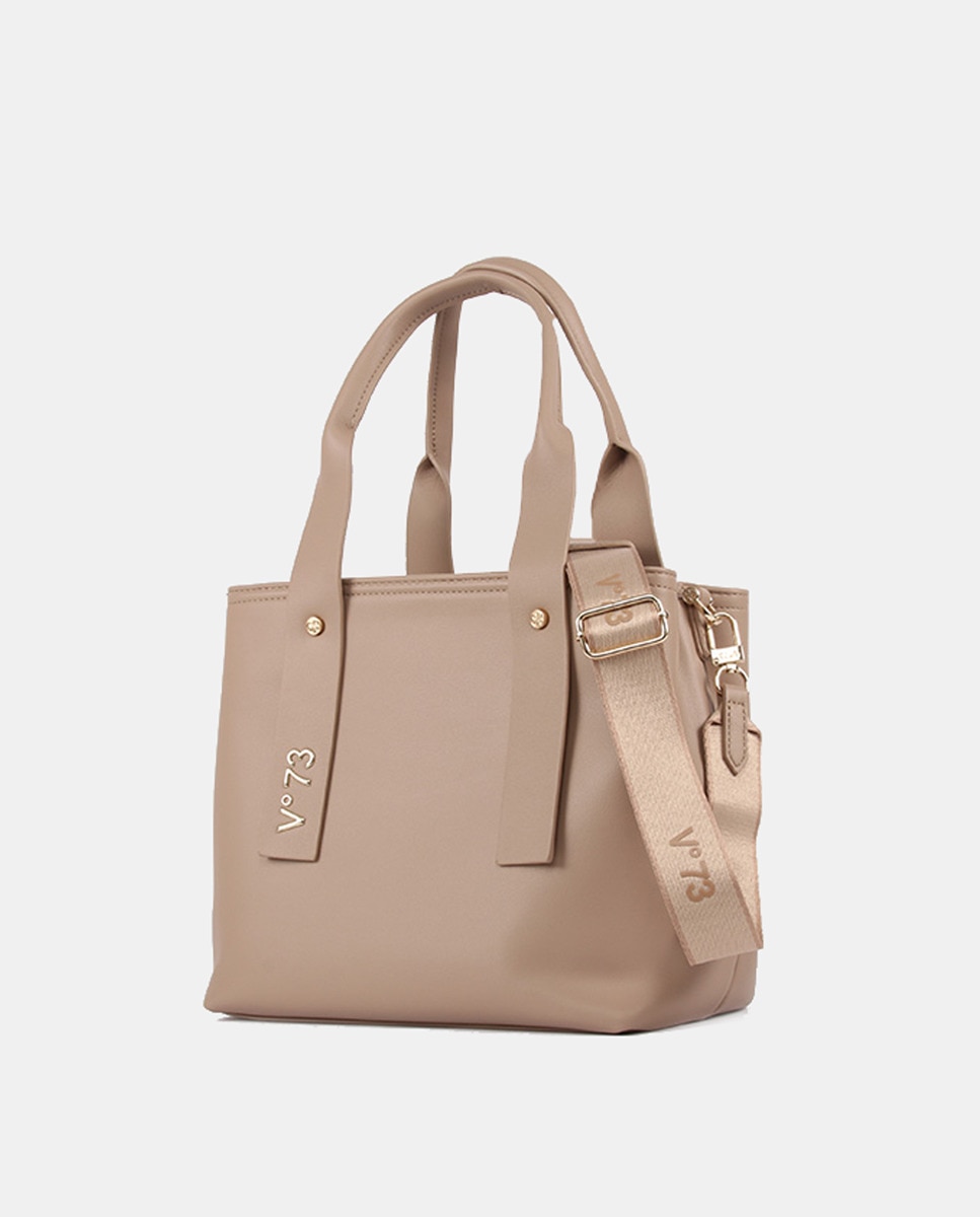 Mala Shopper Pequena Bege-2