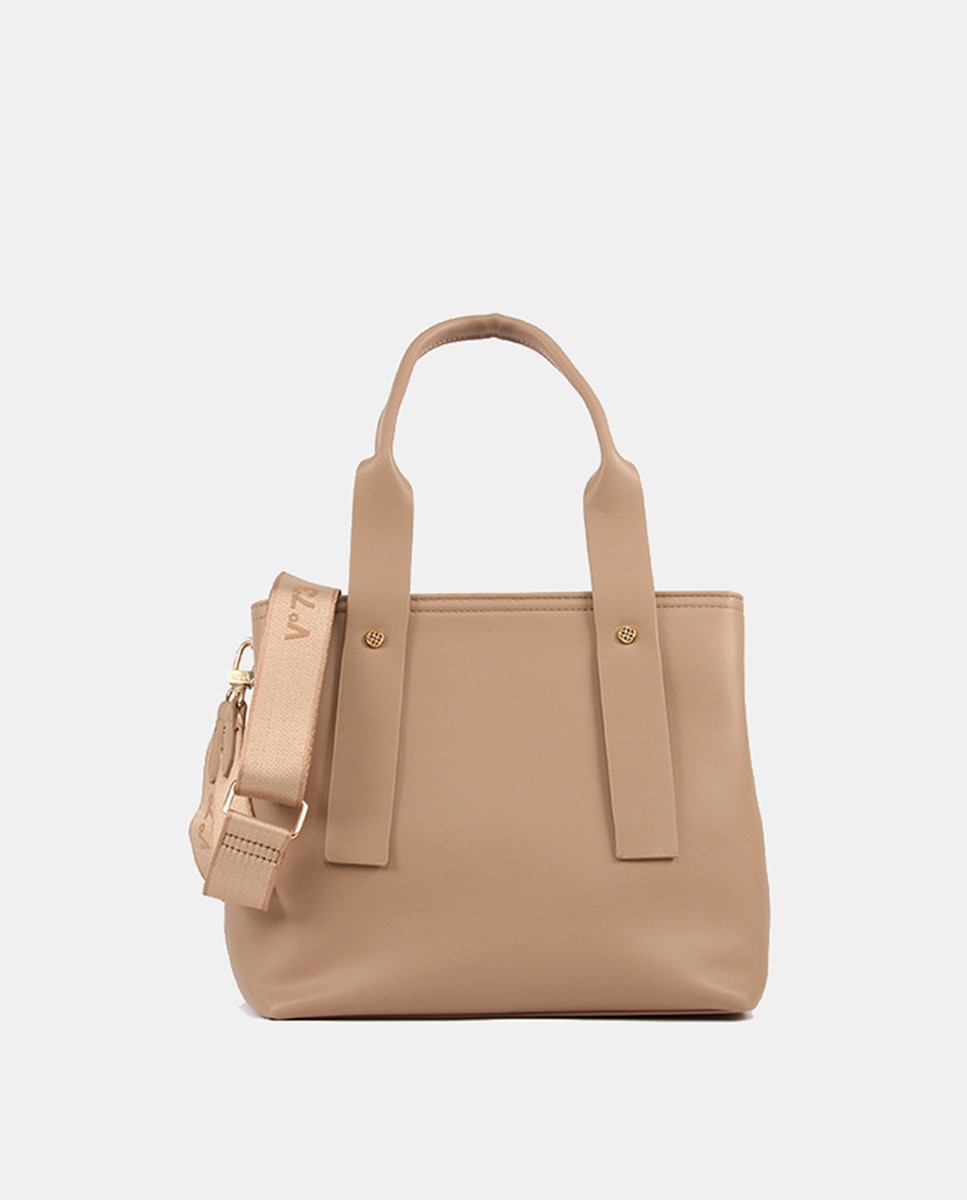 Mala Shopper Pequena Bege-3