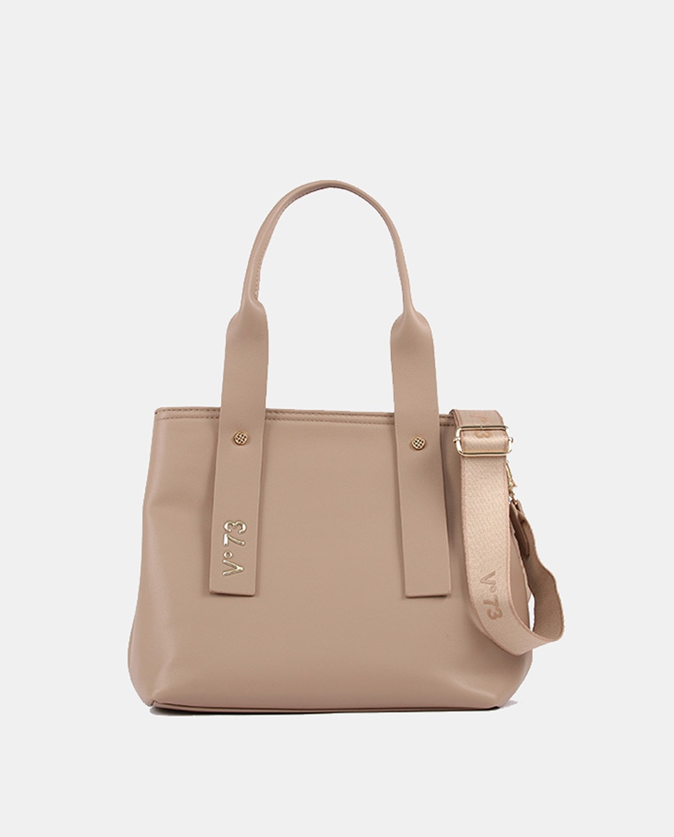 Mala Shopper Pequena Bege-1