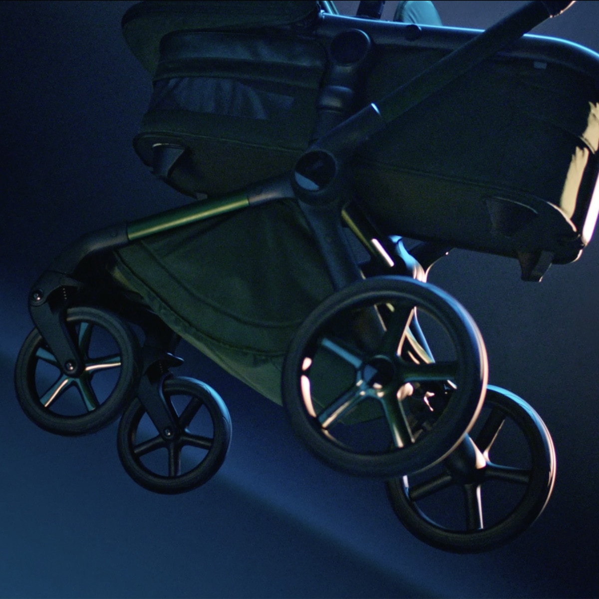 Carro de bebé Bugaboo Fox 5 completo Edición Limitada Noir Verde oscuro-35
