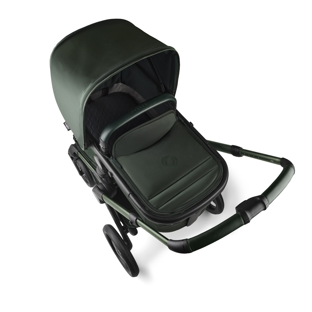 Carro de bebé Bugaboo Fox 5 completo Edición Limitada Noir Verde oscuro-21