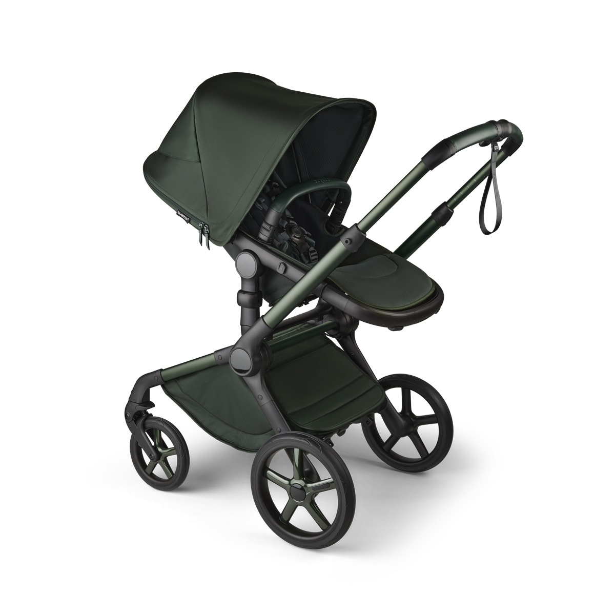 Carro de bebé Bugaboo Fox 5 completo Edición Limitada Noir Verde oscuro-17