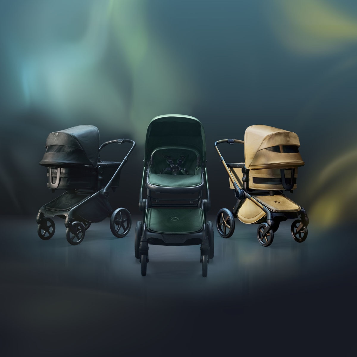 Carro de bebé Bugaboo Fox 5 completo Edición Limitada Noir Verde oscuro-36