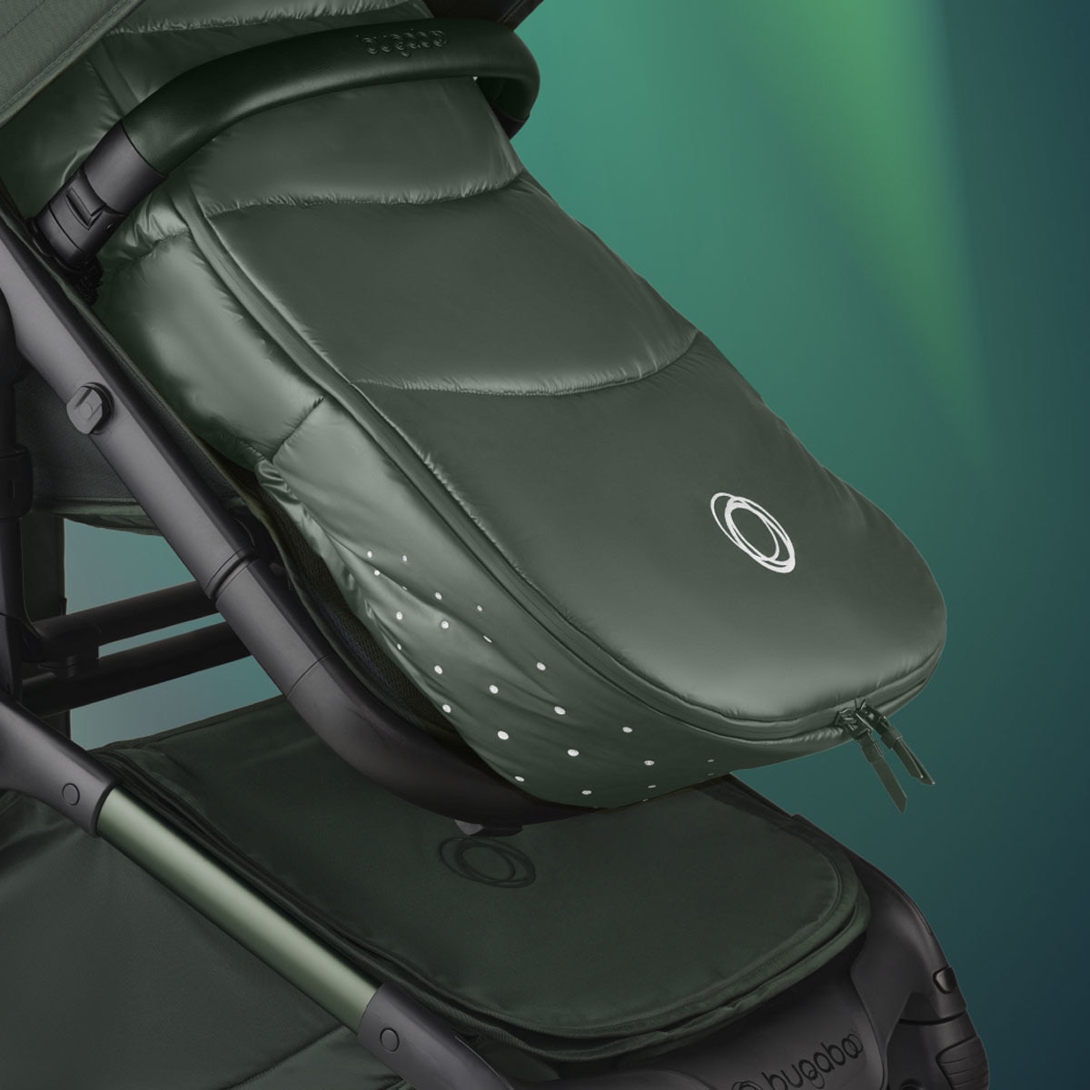 Carro de bebé Bugaboo Fox 5 completo Edición Limitada Noir Verde oscuro-30