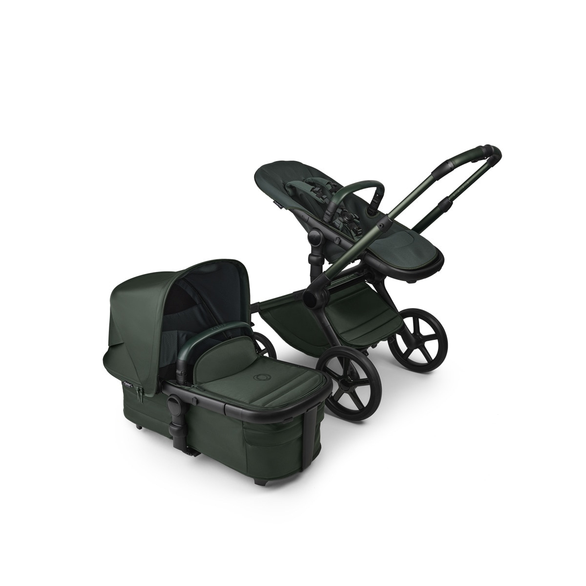 Carro de bebé Bugaboo Fox 5 completo Edición Limitada Noir Verde oscuro-5
