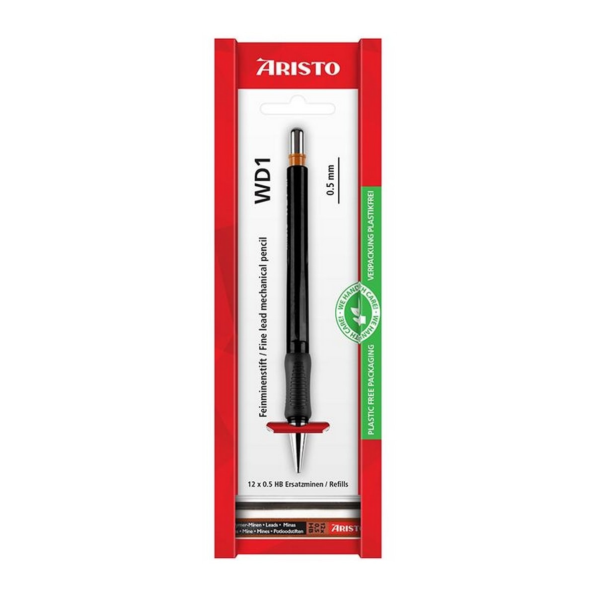 Imagem 0 de Lapiseira de mina fina ARISTO WD1 0,5 mm preta